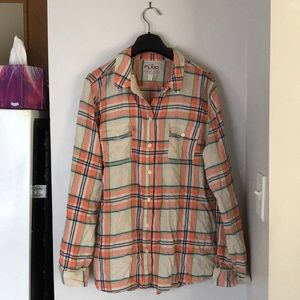 Old Navy Women’s Plaid Long Sleeve - Size L
